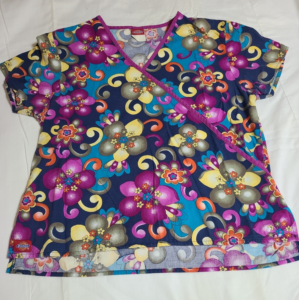 Floral V-Neck Women's Top